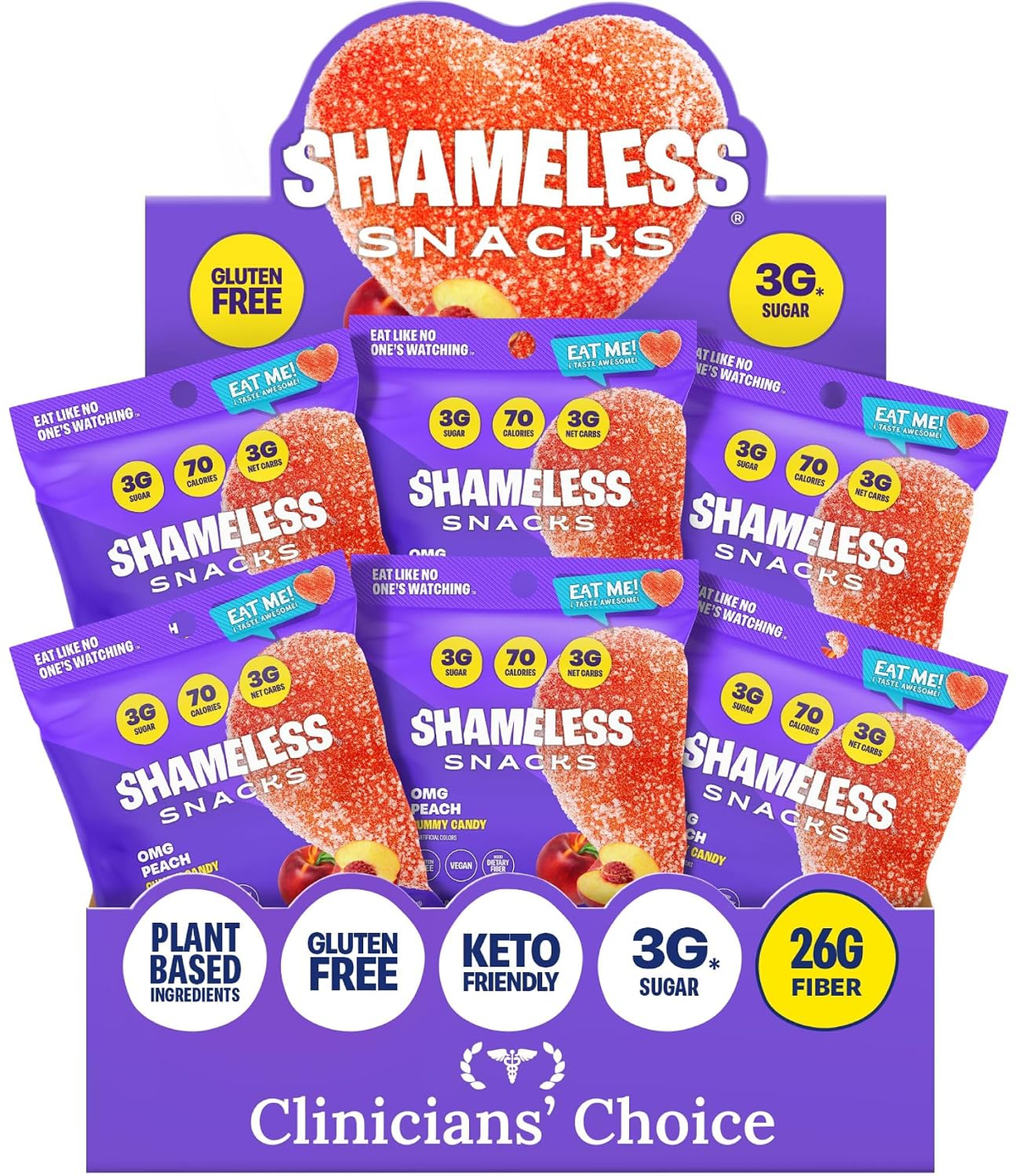 Shameless Snacks Fan Favorites Bundle - Sour Candy & Fruit Snacks, Keto