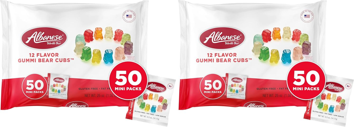 Albanese Candy, 12 Flavor Gummi Bear Cubs, 5-pound Bag
