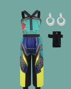 Anime-Inspired Halloween Cosplay Costume Set for Girls – K-Pop Stage Performance Outfit with Accessories