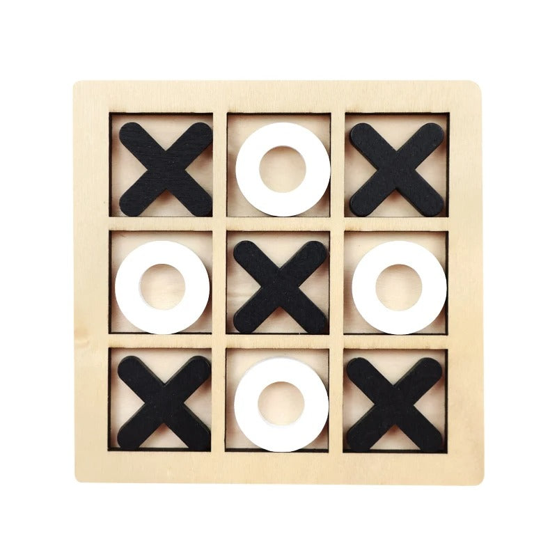 Montessori Wooden Mini Chess Puzzle Game – Brain Training Toy for Kids